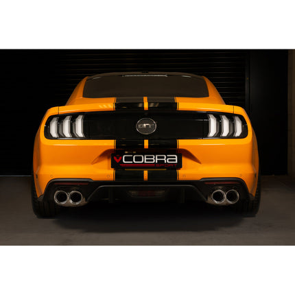 Cobra Exhausts - Ford Mustang 5.0 V8 GT (2018>) Facelift 3" Valved Cat Back Performance Exhaust | Car Enhancements UK