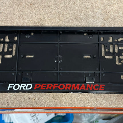 ** CLEARANCE ** Ford Performance Number Plate Holder Set of 2 **QUALITY ISSUE** - Car Enhancements UK