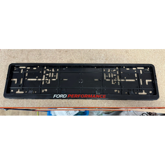 ** CLEARANCE ** Ford Performance Number Plate Holder Set of 2 **QUALITY ISSUE** - Car Enhancements UK