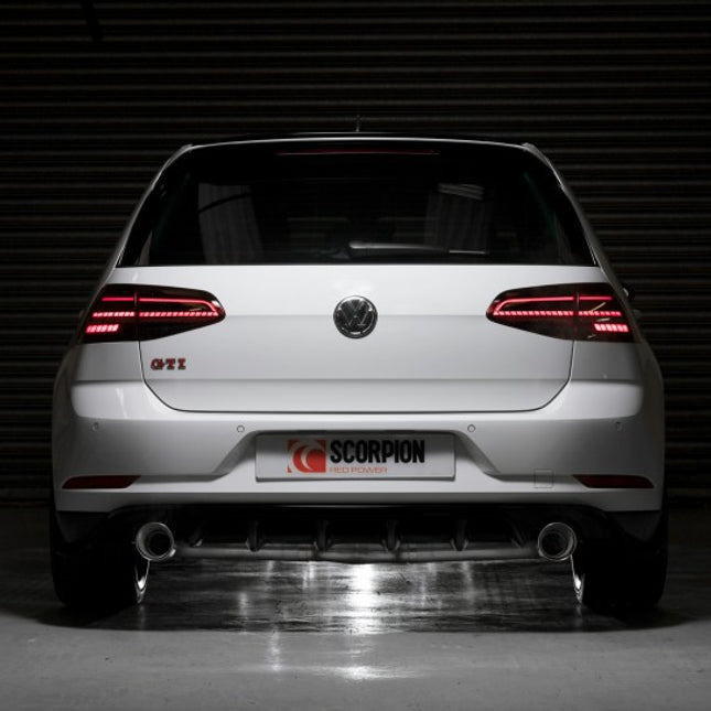 Scorpion Exhausts - VW Golf Mk7.5 GTi (GPF Model Inc TCR / Performance Pack) - GPF Back Exhaust (Multiple Options) - Car Enhancements UK