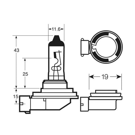 Enhanced Edition LED H8/11 Mini Fog Unit (PGJ19)