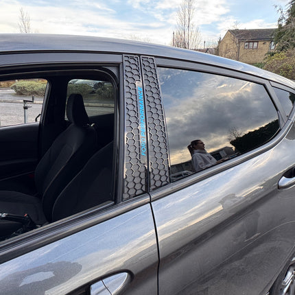 Ford Fiesta MK8 / MK8.5 (5 Door Only) - 3D Acrylic B Pillar Covers - Multiple Designs