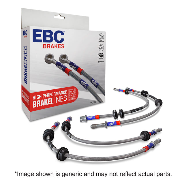 EBC Stainless Steel Brake Lines / Hoses - VW Golf MK7 (Models Listed Within Incl R, GTi ETC) | Car Enhancements UK