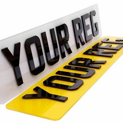 Premium Road-Legal Number Plates - 4D Acrylic (3mm or 5mm)