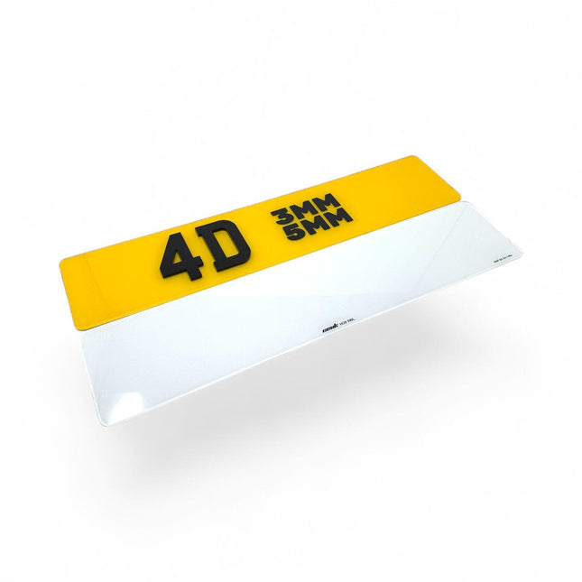 Premium Road-Legal Number Plates - 4D Acrylic (3mm or 5mm)