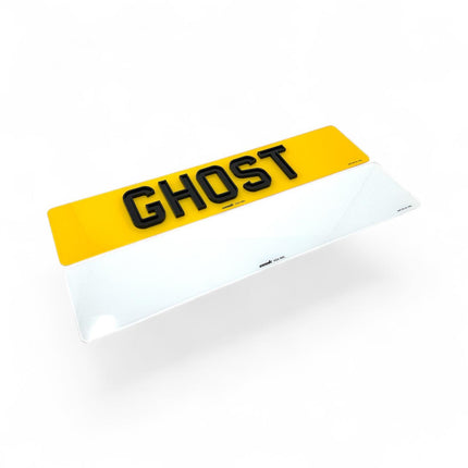 Premium Road-Legal Number Plates - Ghost Style