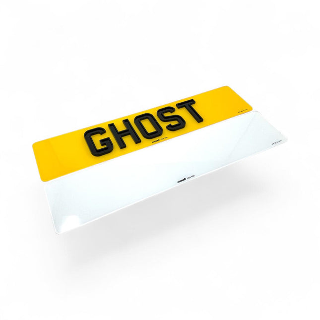 Premium Road-Legal Number Plates - Ghost Style