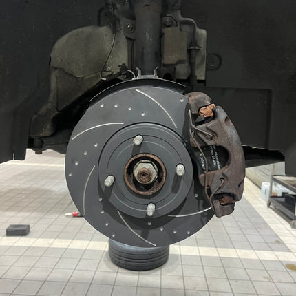 Enhanced Performance (By RTS) Rear Brake Disc Upgrade - MK8 Fiesta 1.0 - Dimpled & Grooved - Car Enhancements UK