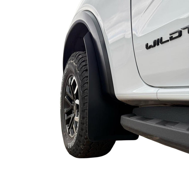 Extended Arch Mud Flaps to fit FORD RANGER Wildtrak X & Tremor ONLY 2023+ BLACK | Car Enhancements UK