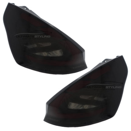 Ford Fiesta MK7 2008-2017 - Upgrade LED Light Bar Smoked Black Rear Tail Lights Dynamic Sequential Indicators + Animation Pair | Car Enhancements UK