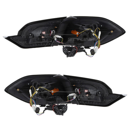 Ford Fiesta Mk8 2017-2024 - Upgrade LED Light Bar Smoked Lens Rear Tail Lights Pair | Car Enhancements UK