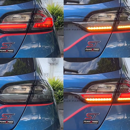 Ford Fiesta Mk8 2017-2024 - Upgrade LED Light Bar Smoked Lens Rear Tail Lights Pair | Car Enhancements UK