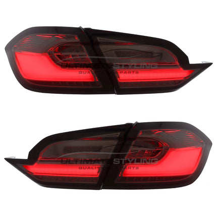 Ford Fiesta Mk8 2017-2024 - Upgrade LED Light Bar Smoked Lens Rear Tail Lights Pair | Car Enhancements UK