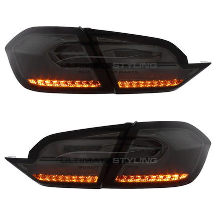Ford Fiesta Mk8 2017-2024 - Upgrade LED Light Bar Smoked Lens Rear Tail Lights Pair | Car Enhancements UK
