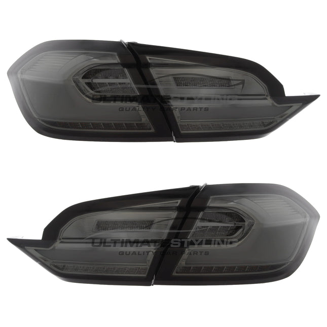 Ford Fiesta Mk8 2017-2024 - Upgrade LED Light Bar Smoked Lens Rear Tail Lights Pair | Car Enhancements UK
