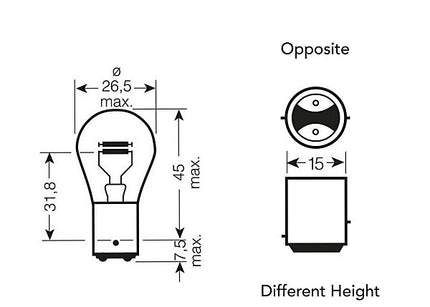 Enhanced Edition 380 Rear Brake Light Unit (P21/5w | 1157 | BAY15d)