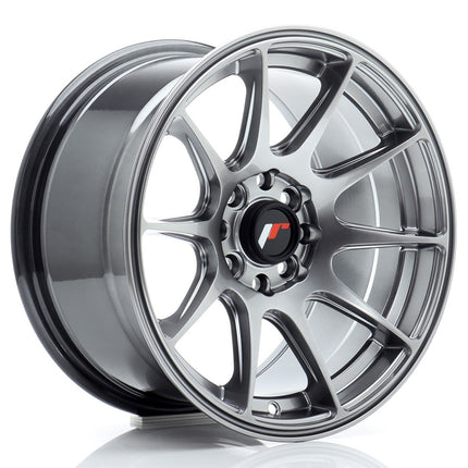 Japan Racing Wheels - JR11 15x8 ET25 4x100/114 Hyper Black | Car Enhancements UK