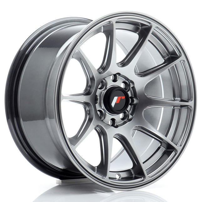 Japan Racing Wheels - JR11 15x8 ET25 4x100/114 Hyper Black | Car Enhancements UK