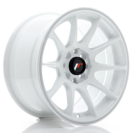 Japan Racing Wheels - JR11 15x8 ET25 4x100/114 White | Car Enhancements UK