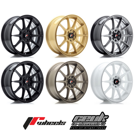 Japan Racing Wheels - JR11 17x7 ET35 4x100/114,3 (Multiple Colour Choices) | Car Enhancements UK