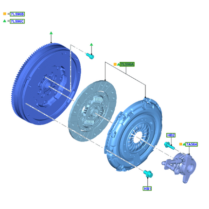 Genuine Ford Clutch Plate & Cover Kit – Ford Fiesta MK8 / MK8.5 ST (2018-2025)