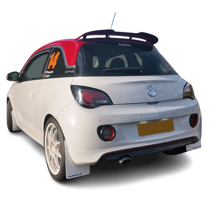 rallyflapZ | Mud Flaps to fit Vauxhall Adam & Adam S (2013-19) WHITE | Car Enhancements UK