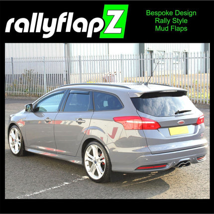rallyflapZ | Mud Flaps to fit FORD FOCUS Mk3 | 3.5 ST250 ST-Line Zetec 12-18 (All Options)