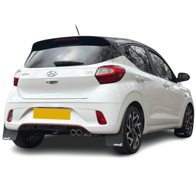 rallyflapZ | Mud Flaps to fit i10 N-Line - BLACK (All Options) | Car Enhancements UK