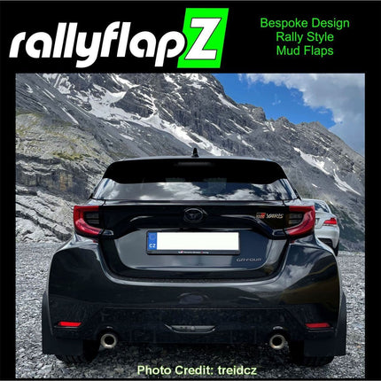 rallyflapZ Rally Style Mud Flaps TOYOTA GR YARIS, GR4 2020+ (All Options) - Car Enhancements UK