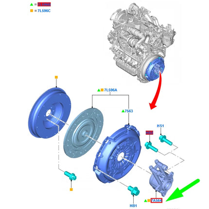 Ford Fiesta ST180 / ST200 Genuine Ford Clutch Slave Cylinder