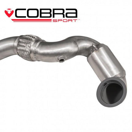Cobra Exhausts - VW Golf GTI (Mk7.5) 2.0 TSI (5G) (2017-20) Sports Cat / De-Cat Front Downpipe Performance Exhaust | Car Enhancements UK