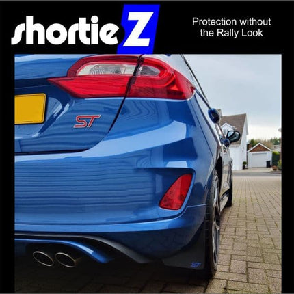 shortieZ | Mud Flaps to fit Fiesta Mk8.5 ST | ST-Line - BLACK (All Options) - Car Enhancements UK