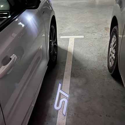 “ST” Emblem Replacement Puddle Unit - MK4 / MK4.5 Focus ST (Multiple Colours) - Car Enhancements UK