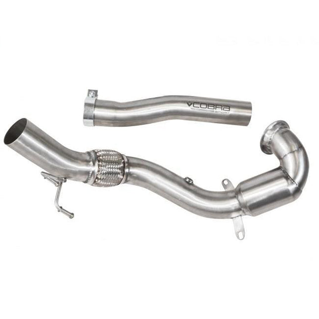 Cobra Exhausts - Seat Ibiza Cupra 1.8 TSI (16-18) Sports Cat / De-Cat Front Downpipe Performance Exhaust | Car Enhancements UK