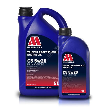 Millers Oils Trident Professional C5 5w20 Engine Oil - Car Enhancements UK