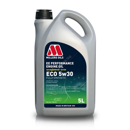 Millers Oil EE Performance ECO 5w30 Engine Oil - Car Enhancements UK
