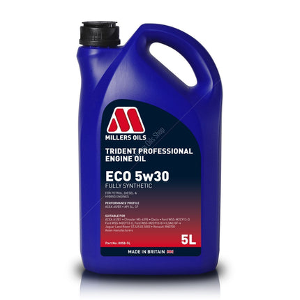 Millers Oil Trident Professional ECO 5w30 Engine Oil - Car Enhancements UK