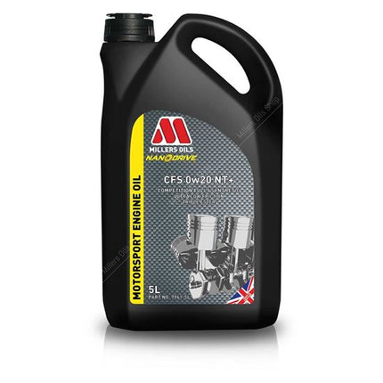 Millers Oil NANODRIVE CFS 0w20 NT+ Engine Oil - 5 Litres - Car Enhancements UK