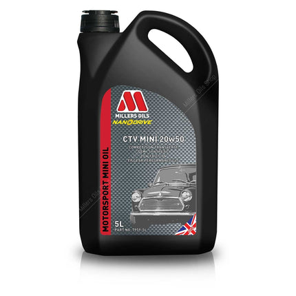 Millers Oil NANODRIVE CTV Mini 20w50 Engine Oil - Car Enhancements UK