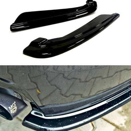REAR SIDE SPLITTERS BMW 5 F11 M-PACK (FITS TWO DOUBLE EXHAUST ENDS) - Car Enhancements UK
