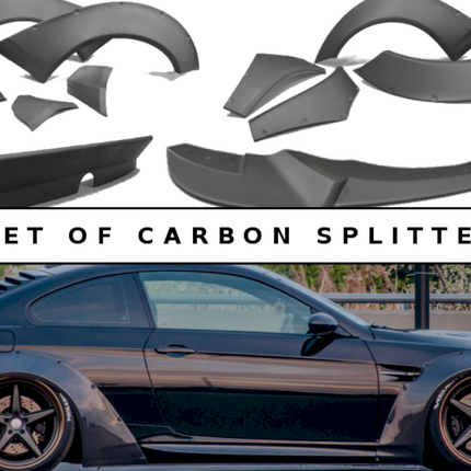 BMW M3 E92 WIDE BODY + SET OF CARBON SPLITTERS - Car Enhancements UK