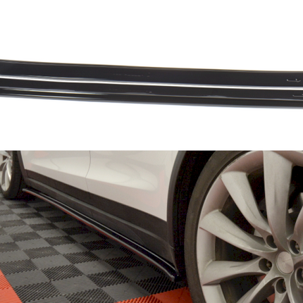SIDE SKIRTS DIFFUSERS V.1 TESLA MODEL X (2015-) - Car Enhancements UK