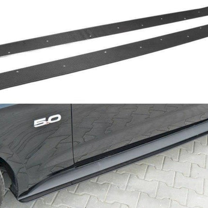 FORD MUSTANG MK6 GT - RACING SIDE SKIRTS DIFFUSERS (2014-17) - Car Enhancements UK