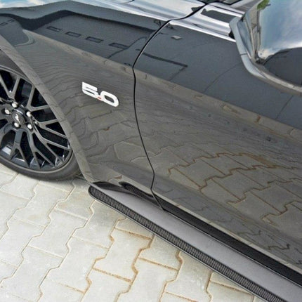 FORD MUSTANG MK6 GT - RACING SIDE SKIRTS DIFFUSERS (2014-17) - Car Enhancements UK