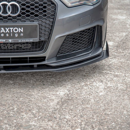MAXTON RACING FRONT SPLITTER (+FLAPS) AUDI RS3 8V SPORTBACK (2015-2016) - Car Enhancements UK