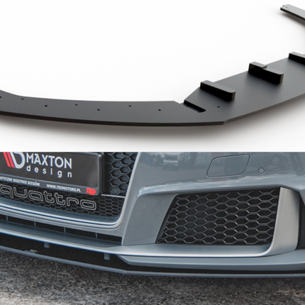 MAXTON RACING FRONT SPLITTER AUDI RS3 8V SPORTBACK (2015-2016) - Car Enhancements UK