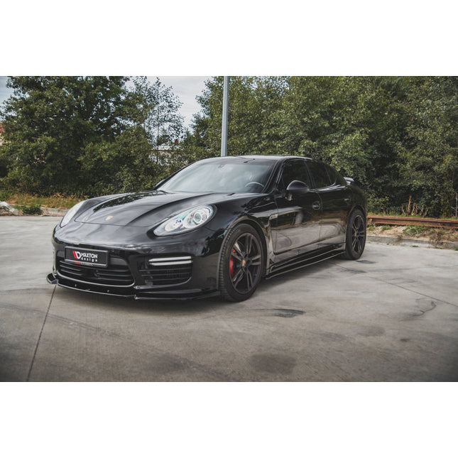 FRONT SPLITTER V1 PORSCHE PANAMERA TURBO 970 FACELIFT (2013-2016) - Car Enhancements UK