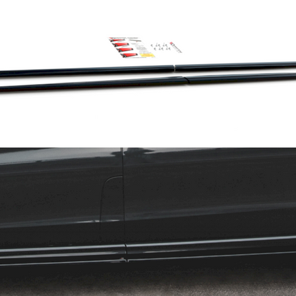 SIDE SKIRTS DIFFUSERS MERCEDES-BENZ V-CLASS AMG-LINE W447 FACELIFT (2019-) - Car Enhancements UK