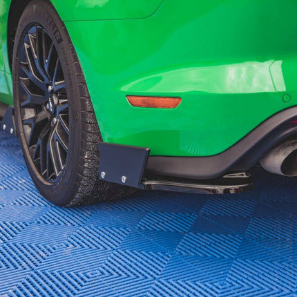 REAR SIDE SPLITTERS + FLAPS V1 FORD MUSTANG GT MK6 FACELIFT (2017-) - Car Enhancements UK