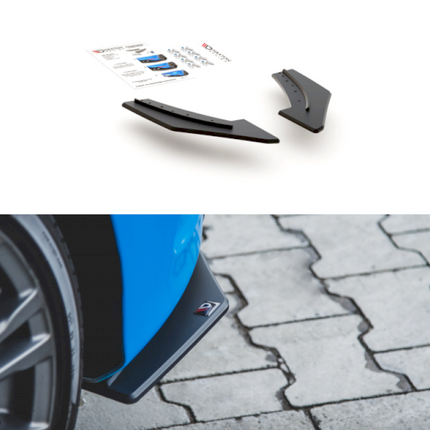 RACING DURABILITY REAR SIDE SPLITTERS FORD FOCUS RS MK3 (2015-2018) - Car Enhancements UK